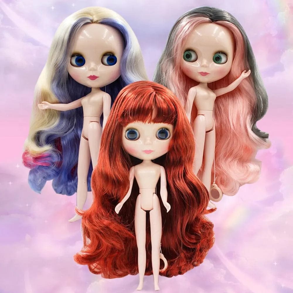 Planet Gates 30cm DBS Blyth 7 Moveable Joints Girl's Dress 3D Eyes Toy with Clothes Kids Toys for Girl Children Gift