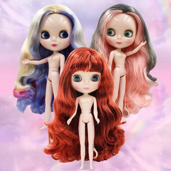 Planet Gates 30cm DBS Blyth 7 Moveable Joints Girl's Dress 3D Eyes Toy with Clothes Kids Toys for Girl Children Gift