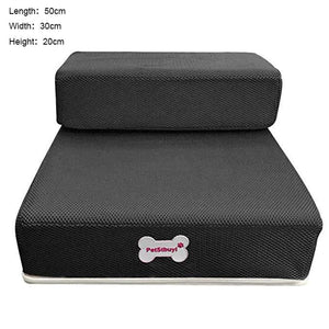 Planet Gates 30cm Dog Stairs Pet 2/3 Steps Stairs for Small Dog Cat Pet Ramp Ladder Anti-slip Removable Puppy Stairs Pet House Bed Supplies