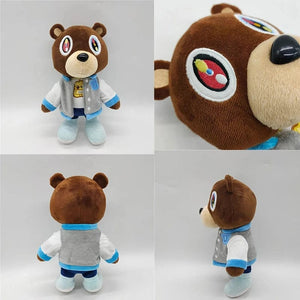 Planet Gates 30cm Kawaii Kanye Dropout Bear Teddy Bear Plush Toys Kanye West Graduation Soft Stuffed Home Room Decor Birthday Gift