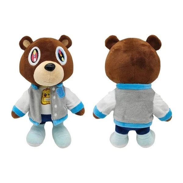 Planet Gates 30cm Kawaii Kanye Dropout Bear Teddy Bear Plush Toys Kanye West Graduation Soft Stuffed Home Room Decor Birthday Gift