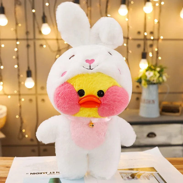 Planet Gates 30cm Kawaii LaLafanfan Transformed Panda Yellow Duck Plush Stuffed Soothing Toys Soft Animal Dolls For Girl Kids Birthday Gifts