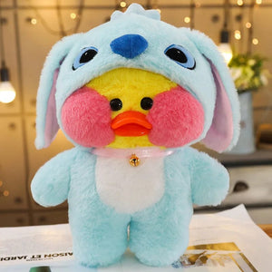 Planet Gates 30cm Kawaii LaLafanfan Transformed Panda Yellow Duck Plush Stuffed Soothing Toys Soft Animal Dolls For Girl Kids Birthday Gifts