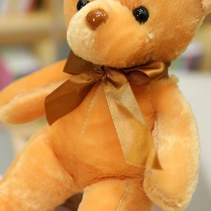 Planet Gates 30CM Many Colors Delicacy Teddy Bear Plush Toy New Cute Soft Ribbon Butterfly Festival Solid Color Hug Bear Doll Birthday Gift