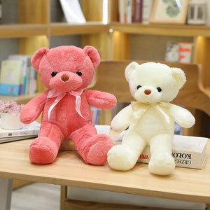 Planet Gates 30CM Many Colors Delicacy Teddy Bear Plush Toy New Cute Soft Ribbon Butterfly Festival Solid Color Hug Bear Doll Birthday Gift
