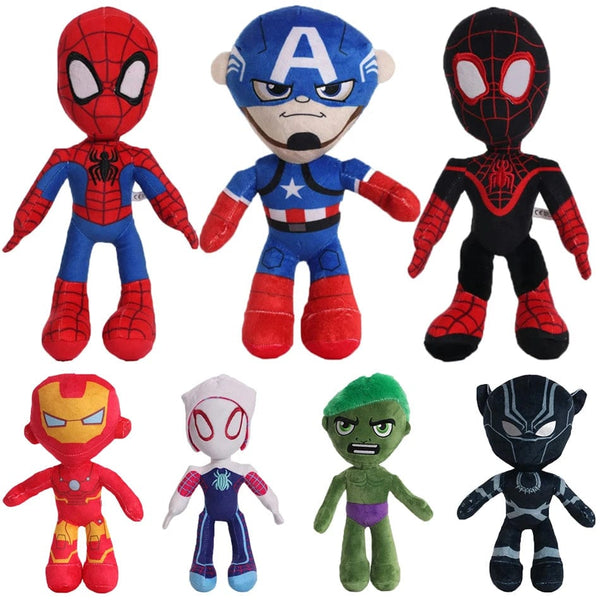 Planet Gates 30cm Marvel Spiderman Plush Toy Soft Stuffed Cartoon Stuffeds Dolls Large Plushs Boy Cloth Dolls Pillow Kids Christmas Gift