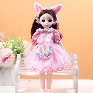 Planet Gates 30cm New 1/6 Girl Princess Doll Set 23 Joints Movable 30cm Bjd Doll with Clothes Princess Dress Dolls Girls Birthday Gift Toys