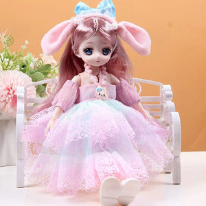 Planet Gates 30cm New 1/6 Girl Princess Doll Set 23 Joints Movable 30cm Bjd Doll with Clothes Princess Dress Dolls Girls Birthday Gift Toys