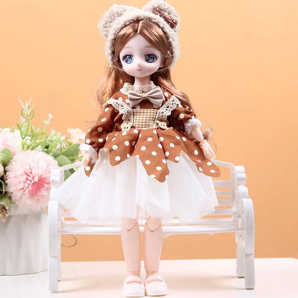 Planet Gates 30cm New 1/6 Girl Princess Doll Set 23 Joints Movable 30cm Bjd Doll with Clothes Princess Dress Dolls Girls Birthday Gift Toys