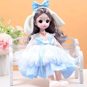 Planet Gates 30cm New 1/6 Girl Princess Doll Set 23 Joints Movable 30cm Bjd Doll with Clothes Princess Dress Dolls Girls Birthday Gift Toys