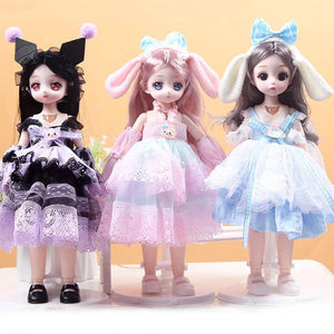 Planet Gates 30cm New 1/6 Girl Princess Doll Set 23 Joints Movable 30cm Bjd Doll with Clothes Princess Dress Dolls Girls Birthday Gift Toys