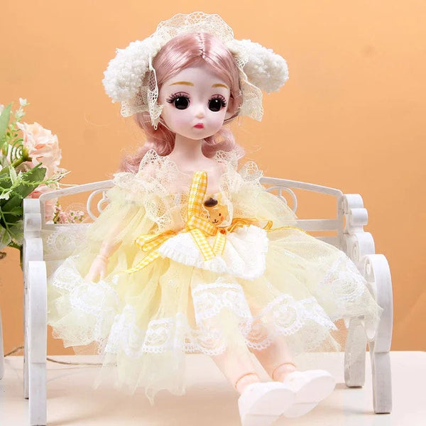 Planet Gates 30cm New 1/6 Girl Princess Doll Set 23 Joints Movable 30cm Bjd Doll with Clothes Princess Dress Dolls Girls Birthday Gift Toys