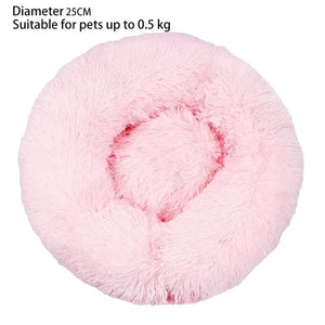 Planet Gates 30cm Pink G407B Cat Nest Round Soft Shaggy Mat for Kittens Chihuahua Indoor Dog Cat Bed Pet Supplies Removable Machine Washable Pillow Bed
