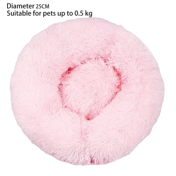 Planet Gates 30cm Pink G407B Cat Nest Round Soft Shaggy Mat for Kittens Chihuahua Indoor Dog Cat Bed Pet Supplies Removable Machine Washable Pillow Bed