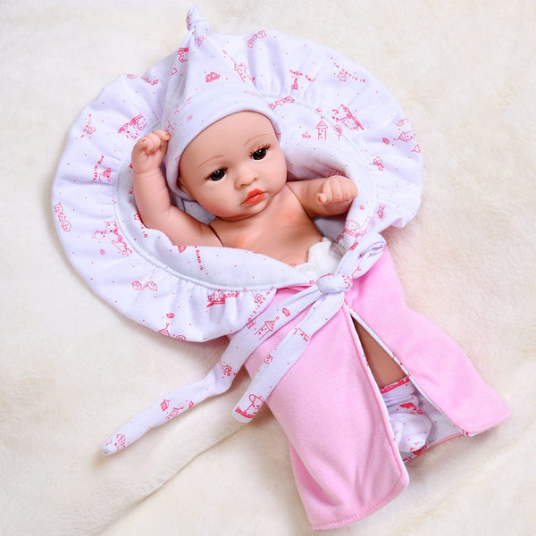 Planet Gates 30cm Reborn Dolls Baby Reborn Toys Doll Waterproof Vinyl Bebe Doll Cute Mini Reborn Baby Doll For Girls Birthday Gift