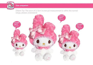 Planet Gates 30cm Sanrio Hello Kitty Kawaii Rose My Melody Cartoon Anime Stuffed Animals Soft Plush Doll Companion Toy Children Birthday Gift