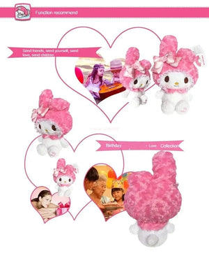Planet Gates 30cm Sanrio Hello Kitty Kawaii Rose My Melody Cartoon Anime Stuffed Animals Soft Plush Doll Companion Toy Children Birthday Gift