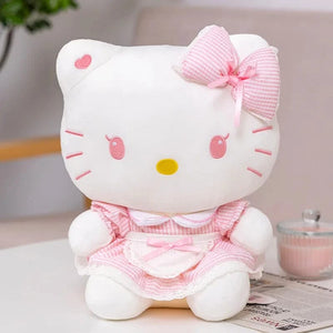 Planet Gates 30cm Sanrio Hello Kitty Stuffed Plush Toys Kawaii Kuromi Melody Cinnamoroll Throw Pillow Cartoon Doll Home Decoration Christmas Gift