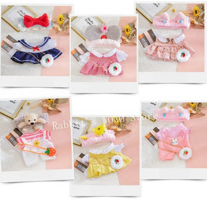 Planet Gates 30cm Stuffed Dolls Accessories LaLafanfan Cafe Duck Dog with Clothes Plush Toy Cartoon Hoodie Clothing Hair Band Kids Girls Gift