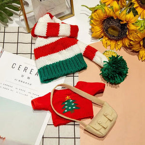 Planet Gates 30cm Stuffed Dolls Accessories LaLafanfan Cafe Duck Dog with Clothes Plush Toy Cartoon Hoodie Clothing Hair Band Kids Girls Gift