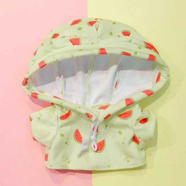 Planet Gates 30cm Stuffed Dolls Accessories LaLafanfan Cafe Duck Dog with Clothes Plush Toy Cartoon Hoodie Clothing Hair Band Kids Girls Gift