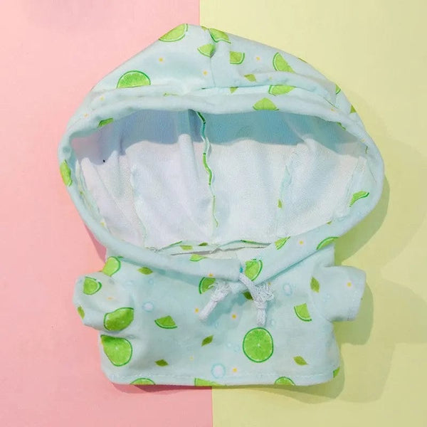 Planet Gates 30cm Stuffed Dolls Accessories LaLafanfan Cafe Duck Dog with Clothes Plush Toy Cartoon Hoodie Clothing Hair Band Kids Girls Gift