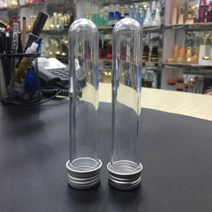 Planet Gates 30ml 20Pcs Lab 30ml PET Test Tube Bottle Transparent Cylindrical Plastic Refillable Bottle For Mask Candy Data Line 25*110mm