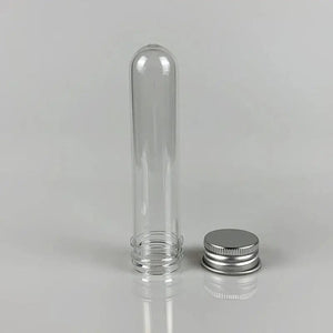 Planet Gates 30ml 20Pcs Lab 30ml Plastic Clear Test Tube With Cover Multi-Purpose Storage Bottle for USB Cable Party Favors Bottling Box Organizer