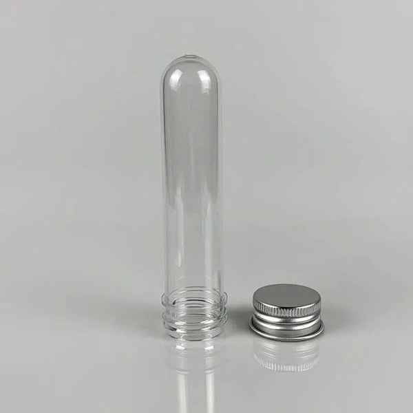 Planet Gates 30ml 20Pcs Lab 30ml Plastic Clear Test Tube With Cover Multi-Purpose Storage Bottle for USB Cable Party Favors Bottling Box Organizer