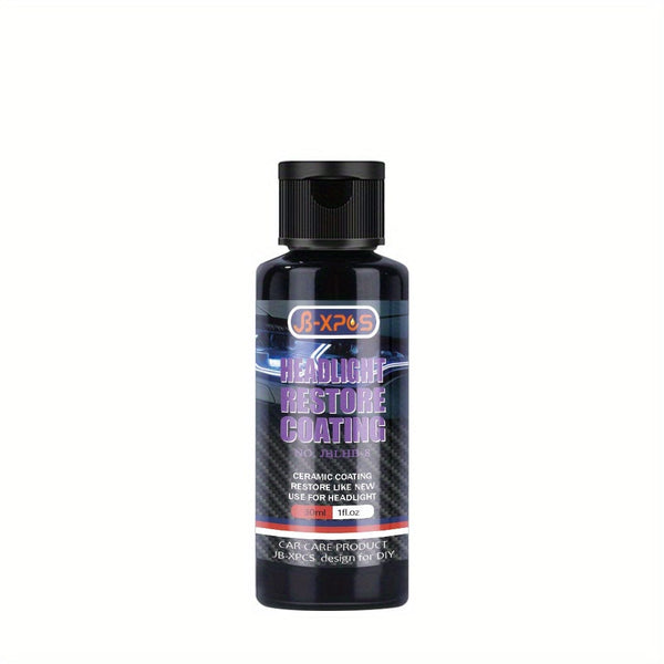 Planet Gates 30ML Car Headlight Restoration Refurbishing Agent Headlight Care Polish Agent Headlight Restore Coating Light Removing Oxidation Prevent Scratches JB-XPCS8