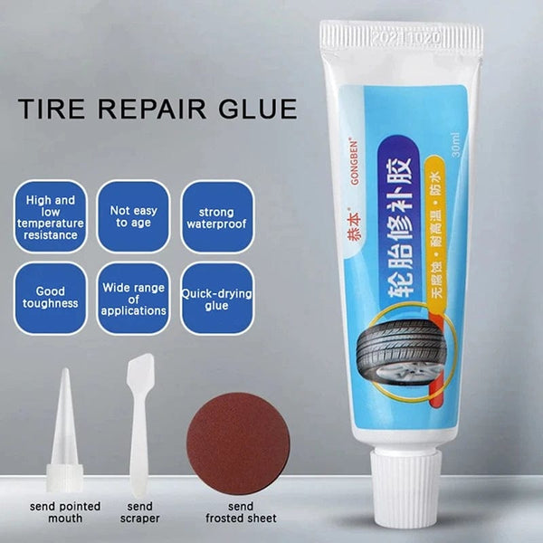 Planet Gates 30ml Car Motorbike Bicycle Tyre Tire Repair Sealant Liquid Rubber for Tire Repairing Glue Liquid Strong Rubber Adhesive Glue Tool