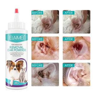 Planet Gates 30ml / CHINA Dog Ear Powder Ear Cleaner For Dogs Hair Removal Infectioned Treatments Stop Ear Itching Pet Health Grooming Cleaning Accessory