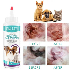Planet Gates 30ml / CHINA Dog Ear Powder Ear Cleaner For Dogs Hair Removal Infectioned Treatments Stop Ear Itching Pet Health Grooming Cleaning Accessory