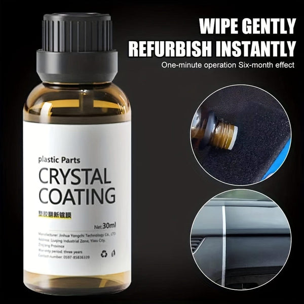 Planet Gates 30ml refurbished coating (box with eraser) 30ml Plastic Refurbished Plating Crystal Coating Agent Wax Panel Auto Interior Car Plastic Renovated Coating Retreading Agent