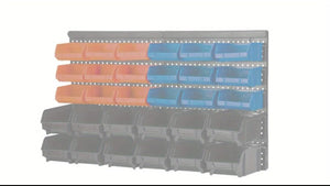 Planet Gates 30pcs 30pcs-Bin Wall-Mounted Storage Rack System, Heavy-Duty Garage Tool Organizer For Screws, Nuts, Bolts, Nails, Beads, And Small Hardware Parts, Easy Installation