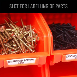 Planet Gates 30pcs 30pcs-Bin Wall-Mounted Storage Rack System, Heavy-Duty Garage Tool Organizer For Screws, Nuts, Bolts, Nails, Beads, And Small Hardware Parts, Easy Installation