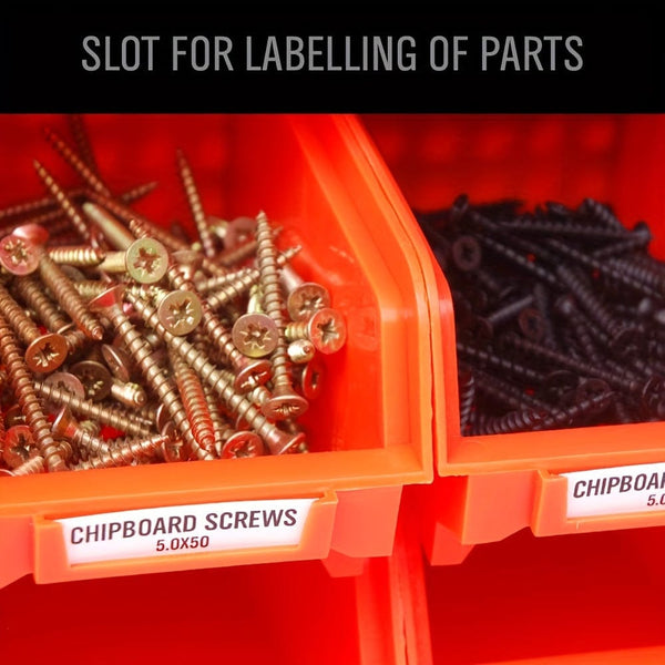 Planet Gates 30pcs 30pcs-Bin Wall-Mounted Storage Rack System, Heavy-Duty Garage Tool Organizer For Screws, Nuts, Bolts, Nails, Beads, And Small Hardware Parts, Easy Installation