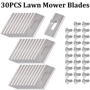 Planet Gates 30Pcs 30PCS Grass Trimmer Blade Lawn Mower Replacement Trimmer Cutter Piece for Husqvarna Automower Garden Robotic Lawnmower Tools