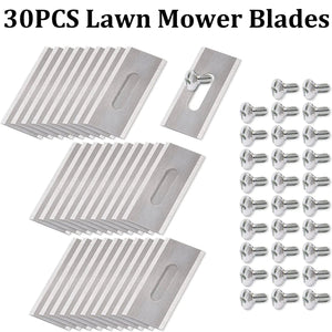 Planet Gates 30Pcs 30PCS Grass Trimmer Blade Lawn Mower Replacement Trimmer Cutter Piece for Husqvarna Automower Garden Robotic Lawnmower Tools