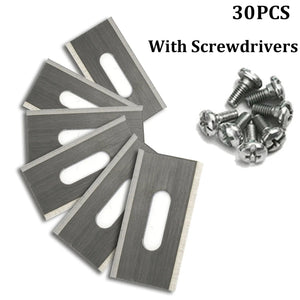 Planet Gates 30Pcs 30PCS Grass Trimmer Blade Lawn Mower Replacement Trimmer Cutter Piece for Husqvarna Automower Garden Robotic Lawnmower Tools