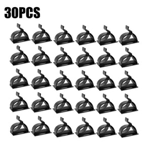Planet Gates 30pcs Black 60/30/10PCS Self Adhesive Cable Management Organizer Clips Adjustable Desk Tidy Wire Cord Fixer Fastener Clips For Home Office
