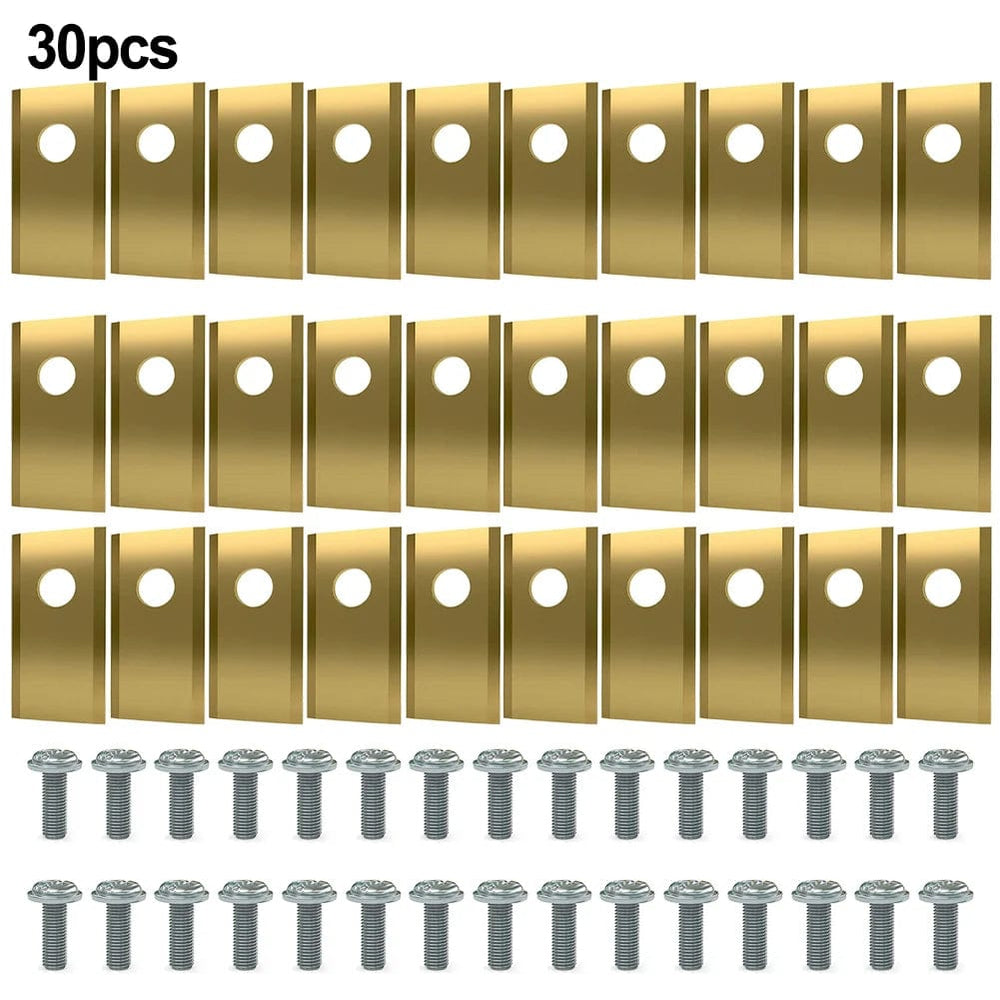 Planet Gates 30pcs gold / CHINA 18/30pcs Lawn Robot Blade Golden Blade Screws Kit For Worx Robotic Lawnmowers Replacement Garden Power Tools Parts