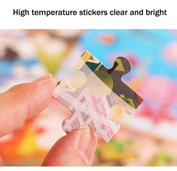 Planet Gates 30pcs Model 3 New 30 Pieces Wooden Puzzles Cartoon Animal Traffic Tangram Wood 3d Puzzle Montessori Educational Toys for Children Gifts