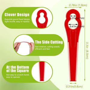 Planet Gates 30pcs Plastic Machine Trimming Blades Replacement Plastic Blades Accessories Trimmer Grass Mowing Nylon Blades Garden Lawn Mower Accessories Tools