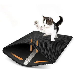 Planet Gates 30x 30cm G839A Pet Litter Mat Waterproof Double Layer Pet Litter Mat Non Slip Mat Washable Cat Mat Pet Supplies