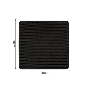 Planet Gates 30x 30cm G839A Pet Litter Mat Waterproof Double Layer Pet Litter Mat Non Slip Mat Washable Cat Mat Pet Supplies