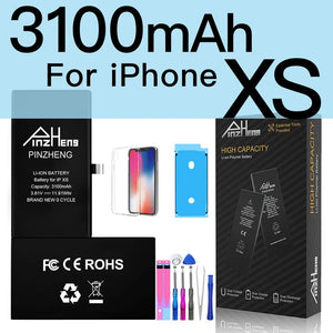 Planet Gates 3100mAh For iXS PINZHENG Battery For iPhone X XR XS 11 12 13 Mini Max Pro Promax Real High Capacity Replacement Bateria Warranty One Year