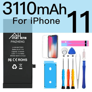 Planet Gates 3110mAh For i11 PINZHENG Battery For iPhone X XR XS 11 12 13 Mini Max Pro Promax Real High Capacity Replacement Bateria Warranty One Year