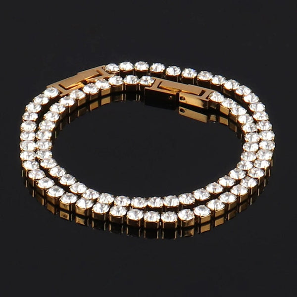 Planet Gates 316L Stainless Steel Bracelet Tennis Chain Bracelet For Women Charm Luxury Cubic Zircon Crystal Bracelets Jewelry Gift