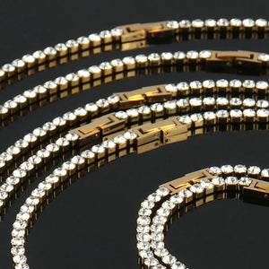 Planet Gates 316L Stainless Steel Bracelet Tennis Chain Bracelet For Women Charm Luxury Cubic Zircon Crystal Bracelets Jewelry Gift